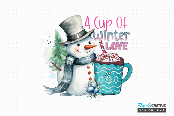 A Cup of Winter Love PNG Design: Graphics & Crafts Review