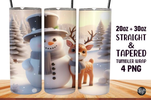 Christmas Skinny Tumbler 20oz Wrap Graphics