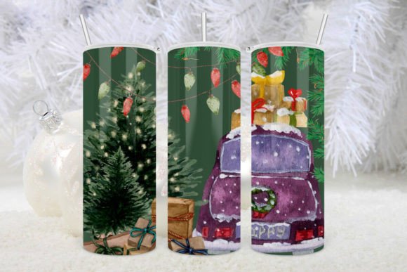 Christmas Tumbler Cute Christmas Car Graphics & Crafts