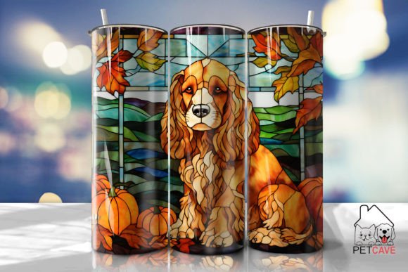 Cocker Spaniel Tumbler Wrap 1: Graphics for Crafts