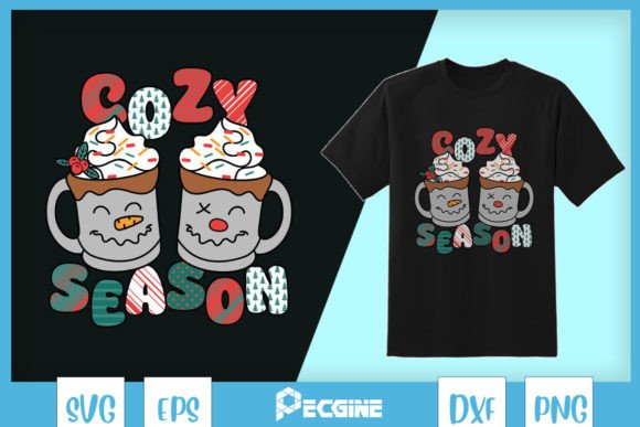 Cocoa Cozy Season Christmas SVG: Cozy Graphics for Crafts