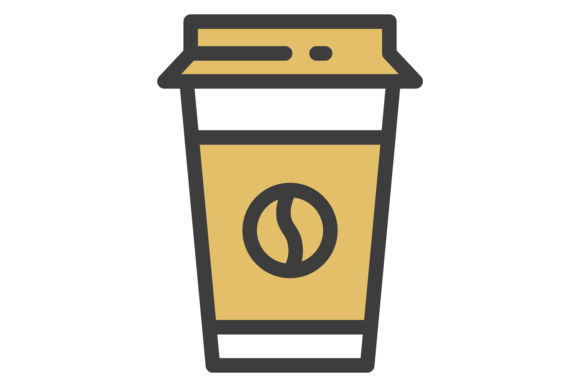 Coffee Takeaway Cup Color Icon: A Graphic Designer's Review
