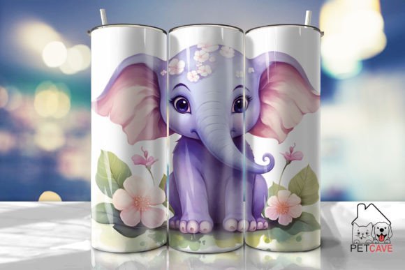 Dreamy Elephant Tumbler Wrap 1 Crafts & Graphics Review