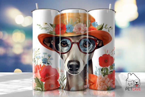 Greyhound Tumbler Wrap 1: Graphics for Crafts & Brand Impact