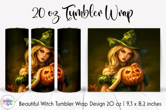 Halloween Haunted Fairy Tumbler Wraps Graphics