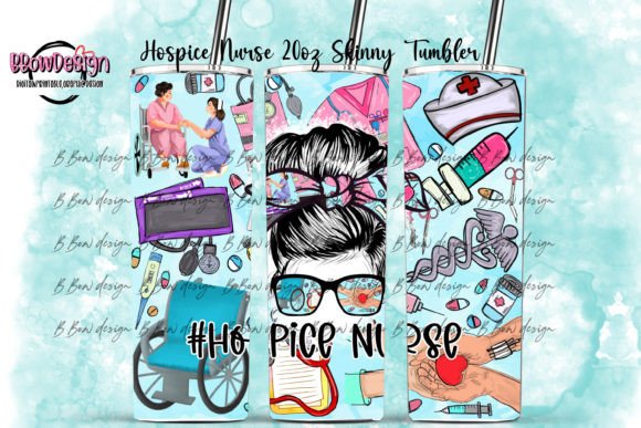 Hospice Nurse 20oz Skinny Tumbler Graphics & Tumbler Wraps Review