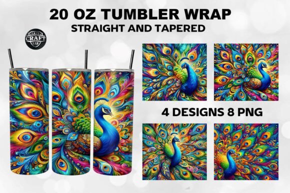 Peacock Sublimation Tumbler Wrap 20oz Graphics Review