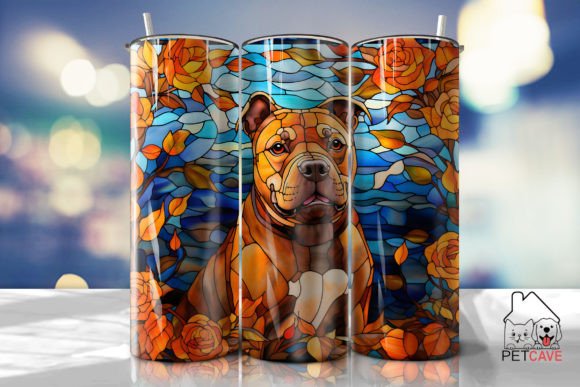 Pit Bull Tumbler Wrap 2: Graphics for Crafts & Brand Impact