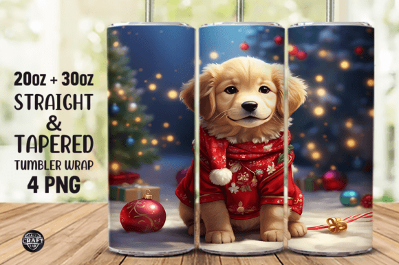 Puppy Christmas Tumbler Wraps: A Designer’s Graphics Review