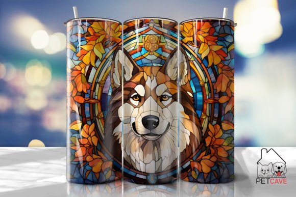 Siberian Husky Tumbler Wrap 3: Graphics for Crafts