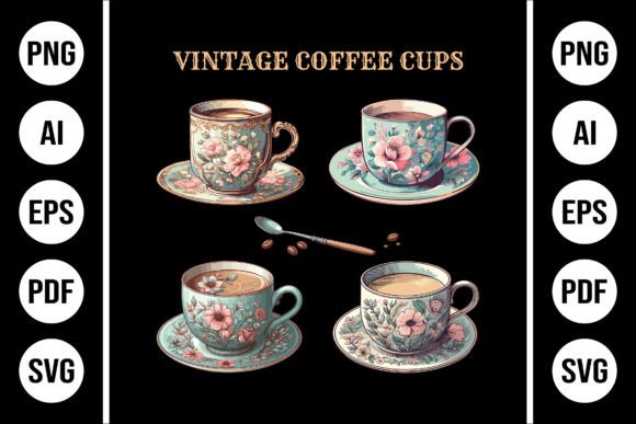 Vintage Coffee Cup Graphics & Illustrations Review